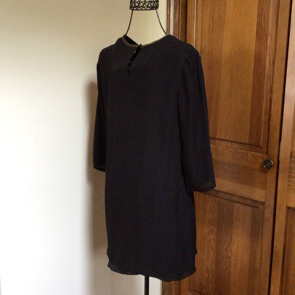 Parker embellished silk mini dress, black, small - Picture 5 of 10